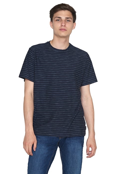 EMILSI REVERSED STRIPE TEE DEEP MARINE 1