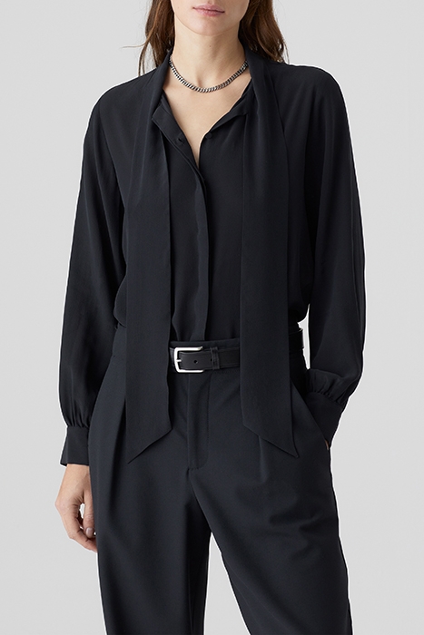 BOW-TIE BLOUSE SHIRTS & BLOUSES BLACK 4