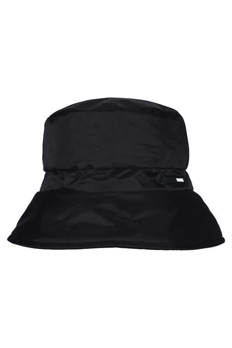 UNISEX PADDED NYLON BUCKET HAT BLACK 1