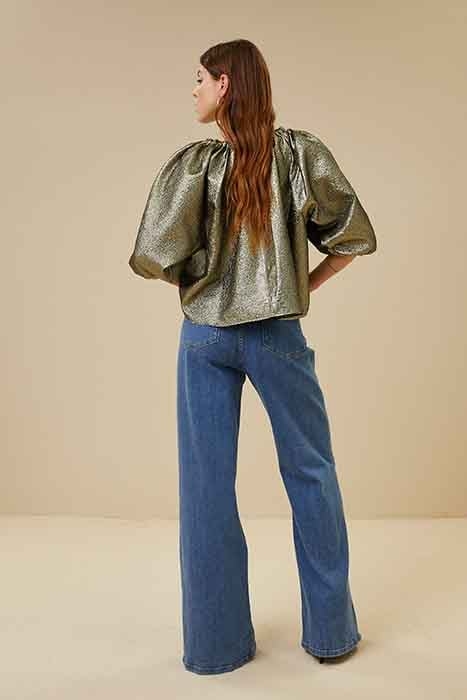 VINCE GOLD BLOUSE GOLD 2