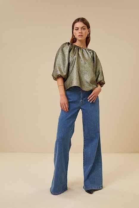 VINCE GOLD BLOUSE GOLD 1