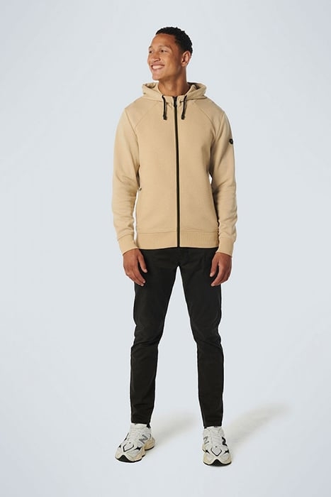 SWEATER HOODED FULL ZIPPER DOUBLE LAYER JACQUARD STRETCH STO 3