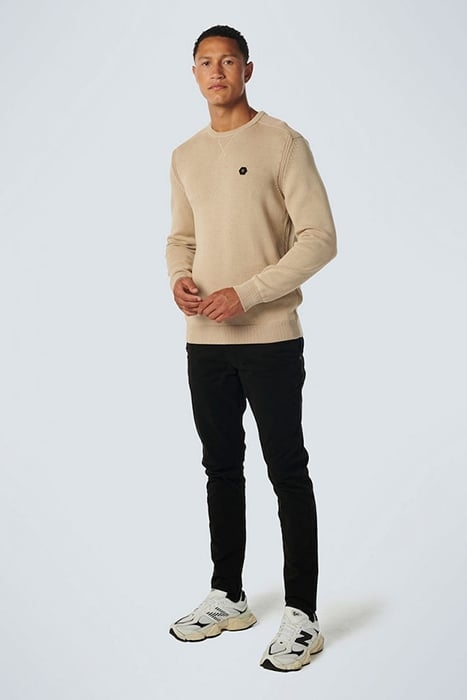 PULLOVER CREWNECK RELIEF GARMENT DYED + STONE WASHED STONE 3