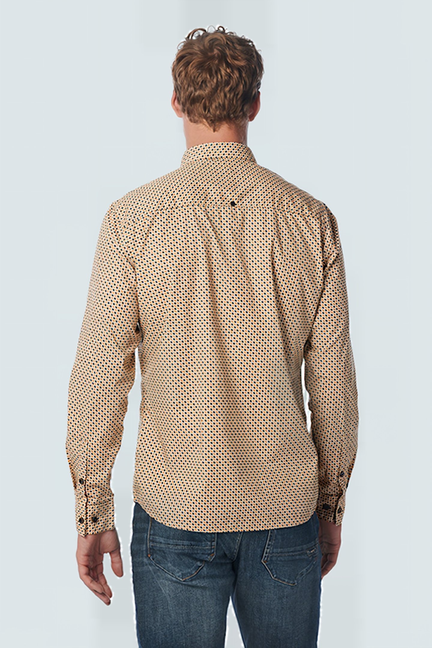 SHIRT STRETCH ALLOVER PRINTED OFFWHITE 2