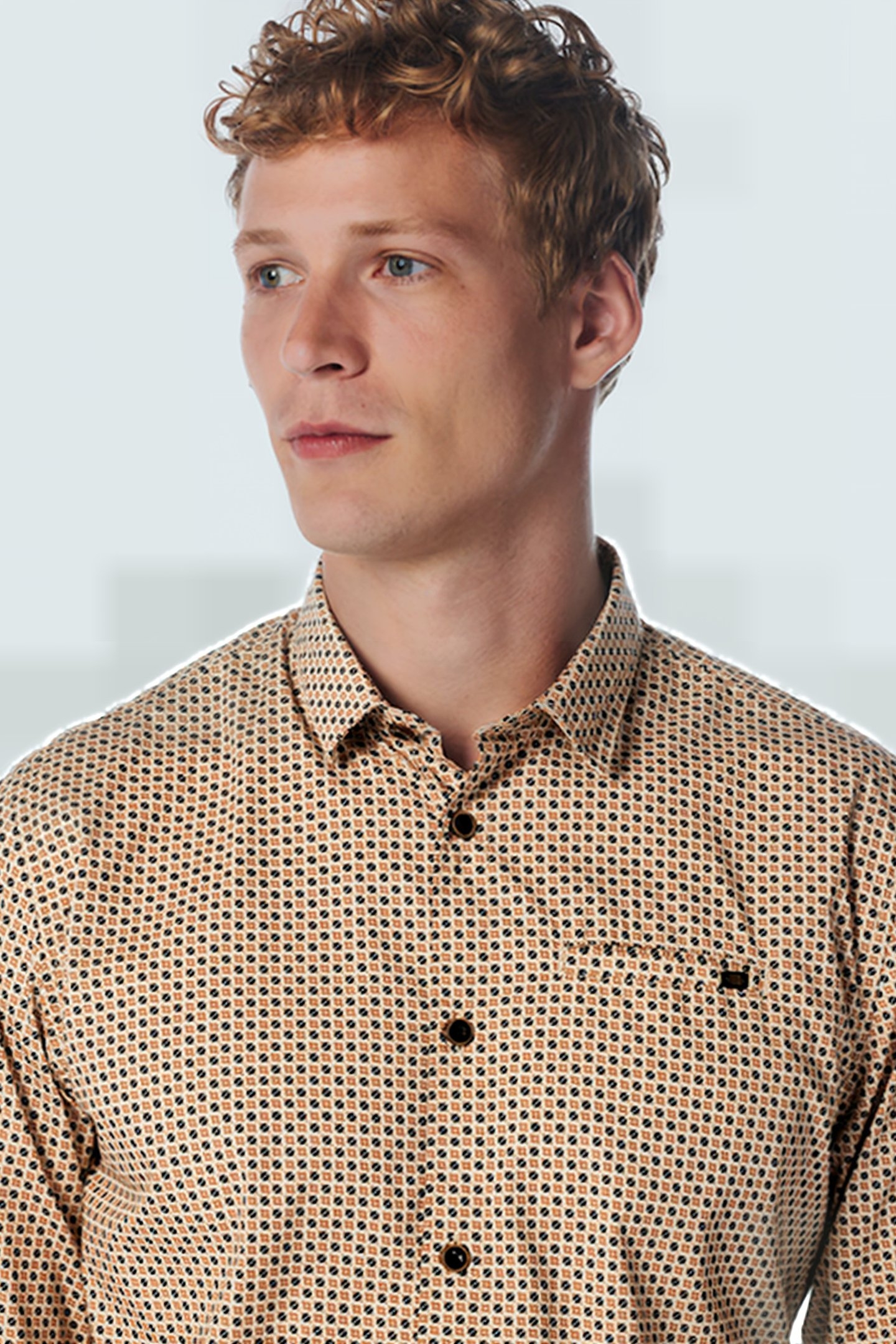 SHIRT STRETCH ALLOVER PRINTED OFFWHITE 6