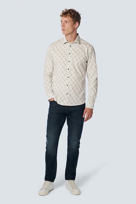 SHIRT STRETCH ALLOVER PRINTED LIGHT SEAGREEN 3