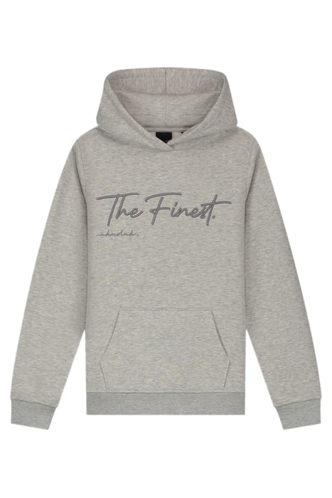 FINEST HOODIE GREY MELANGE 1