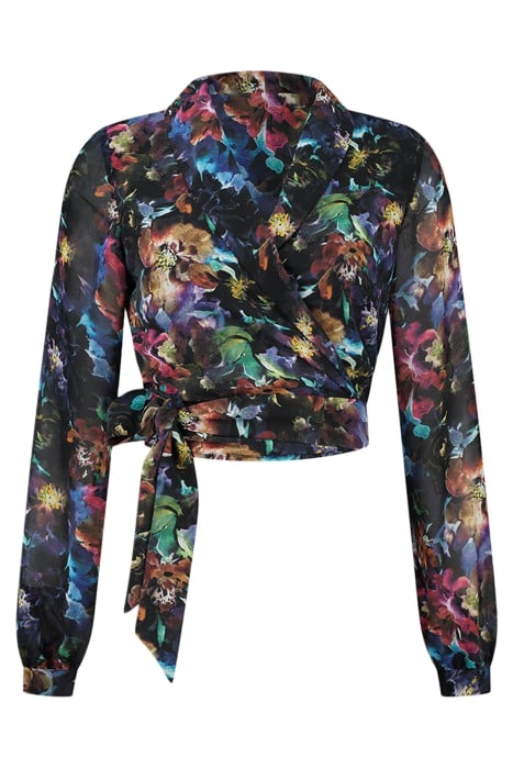 VINCE FLOWER BLOUSE EXTRA NAVY 2