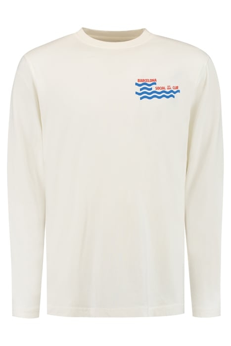MEN BARCELONA SOCIAL CLUB LONGSLEEVE JET STREAM WHITE 4