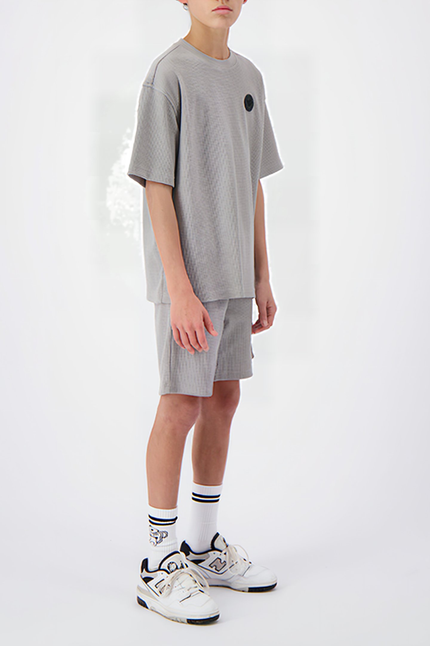 JR. WAFFLE TEE GREY 3