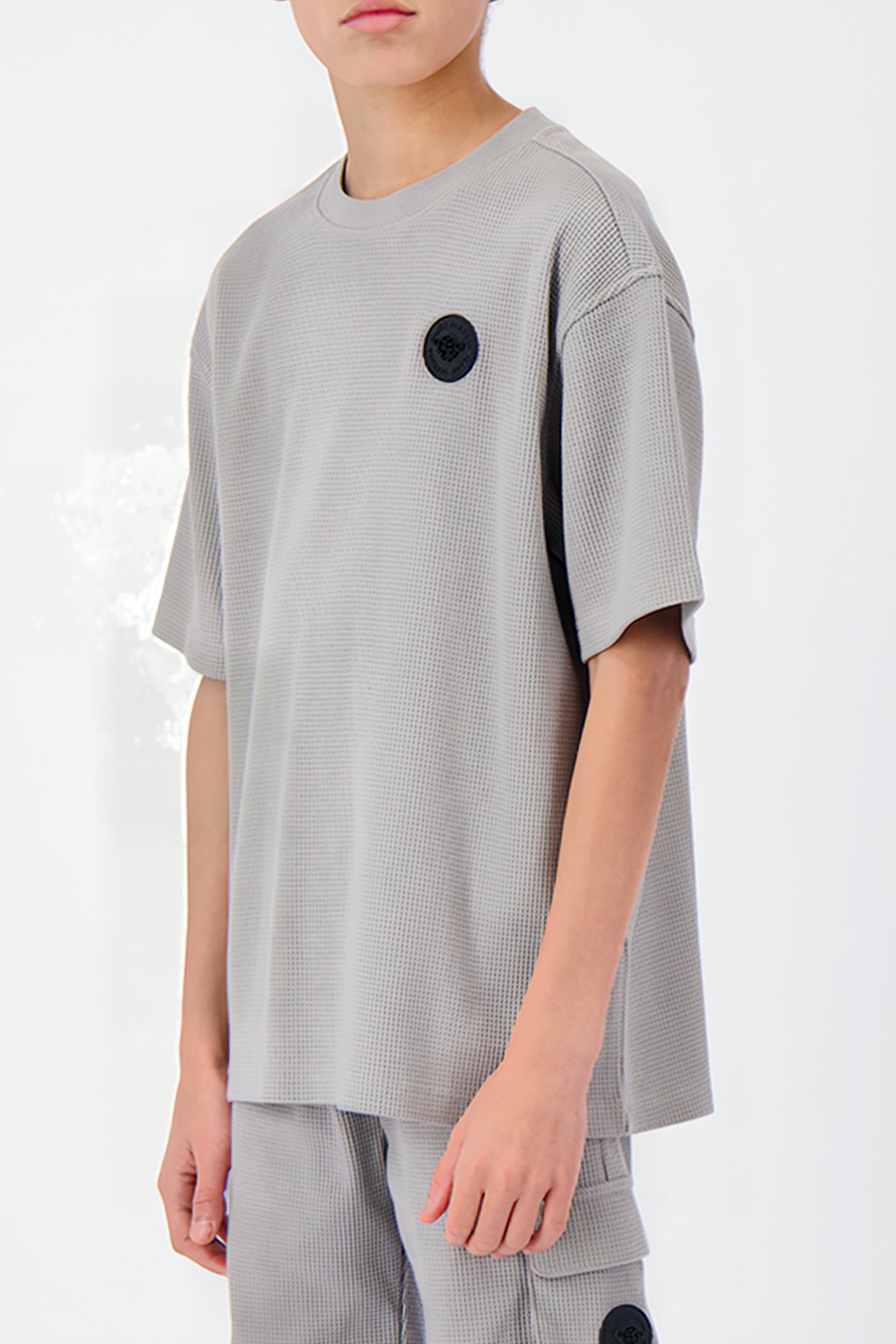 JR. WAFFLE TEE GREY 1