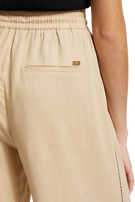 LINEN PULL-ON PANT MOCCA 7