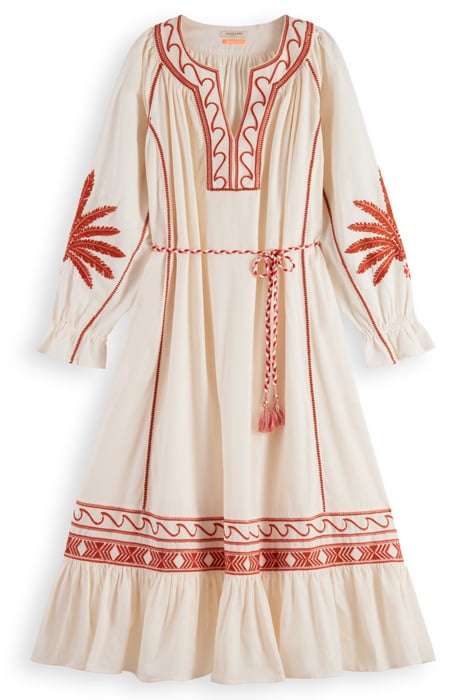 EMBROIDERED MAXI DRESS SOFT ICE 1