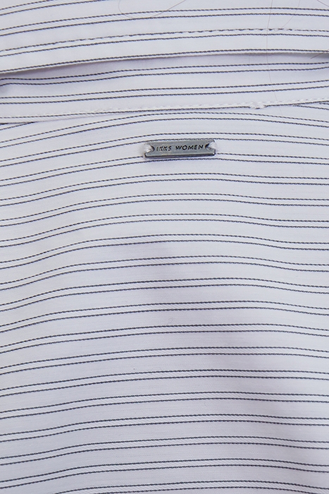 ECRU SHIRT WITH THIN GREY STRIPES 4