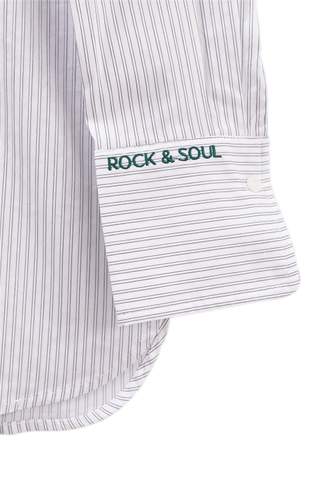 ECRU SHIRT WITH THIN GREY STRIPES 5