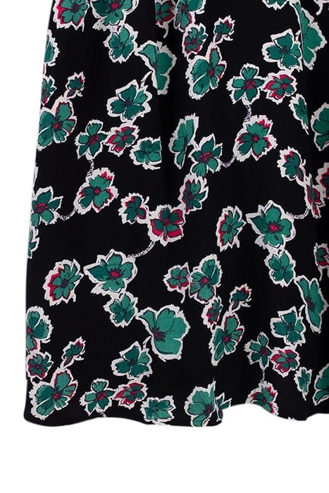 BLACK XL FLORAL PRINT STUDDED COLLAR DRESS 5