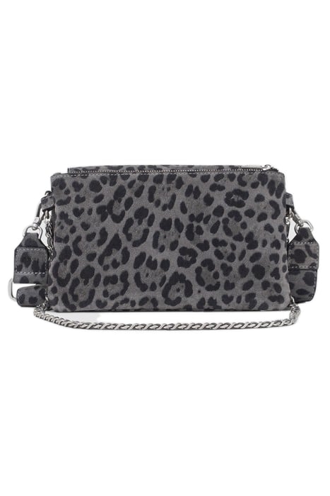 GREY LEOPARD MOTIF SUEDE BROOKLYN 111 BAG 3