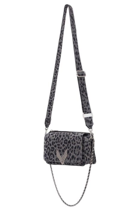 GREY LEOPARD MOTIF SUEDE BROOKLYN 111 BAG 4