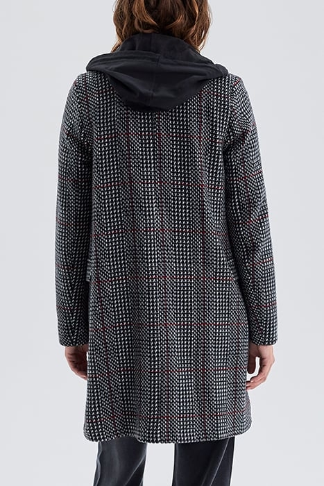 BLACK LOOSE HOUNDSTOOTH COAT 2