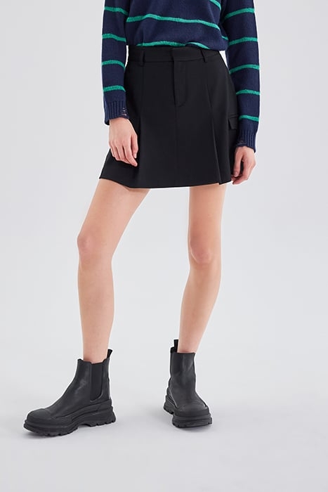 BLACK COMBAT-STYLE SHORT SKIRT 1