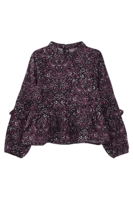 GIRLS’ PINK PAISLEY PRINT LENZING™ ECOVERO™ BLOUSE 1