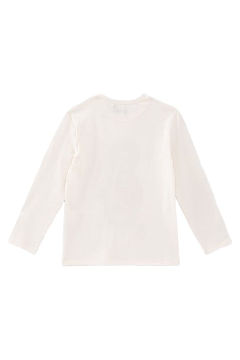 BOYS’ ECRU SKATEBOARDER-LION IMAGE T-SHIRT 2