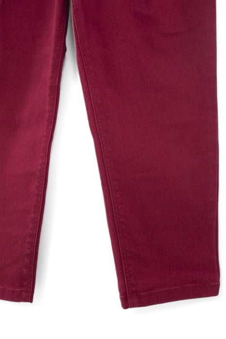 GIRLS’ BURGUNDY BALLOON JEANS 6