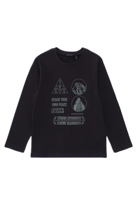 BOYS’ BLACK REFLECTIVE NUB INK ORGANIC T-SHIRT 2