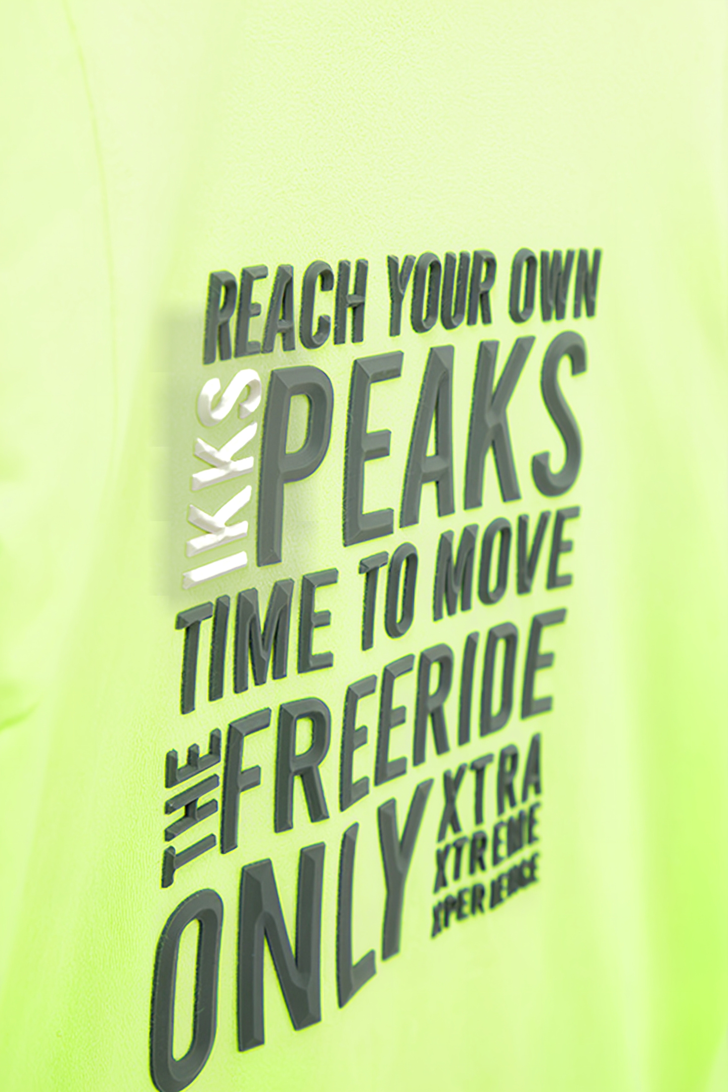 BOYS’ NEON GREEN RUBBER SLOGAN T-SHIRT 6