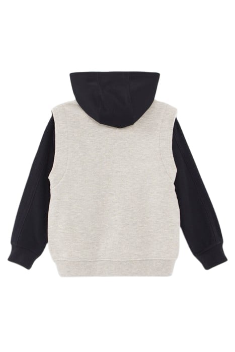 MOTTLED GRAY CARDIGAN 2