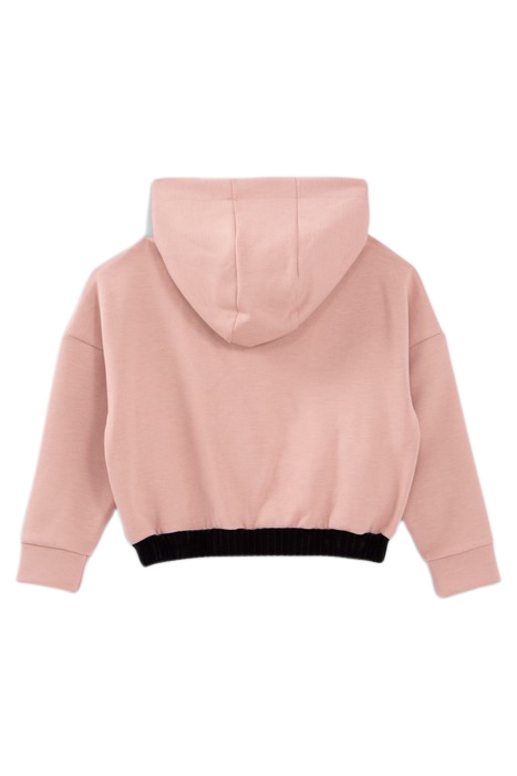 PINK EMBOSSED SLOGAN CROPPED CARDIGAN 2