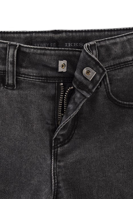 GIRLS’ GREY SKINNY JEANS WITH SCARF BELT 6