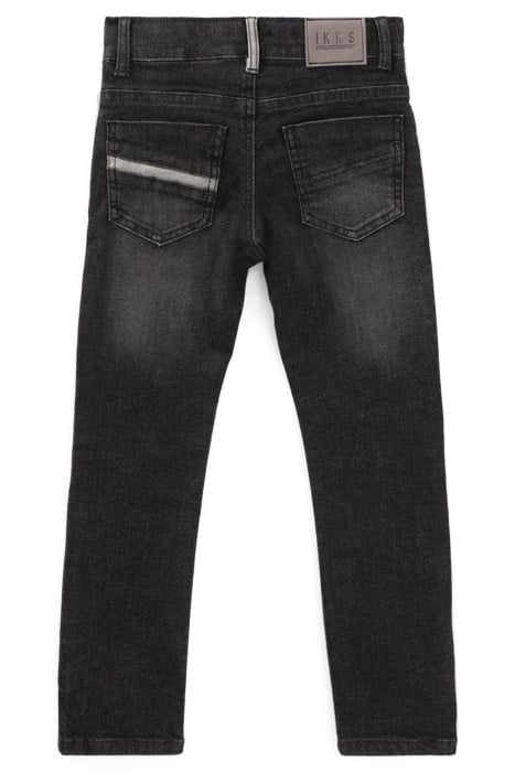 BOYS’ GREY SUPER-RESISTANT SLIM JEANS WITH PRINT 2