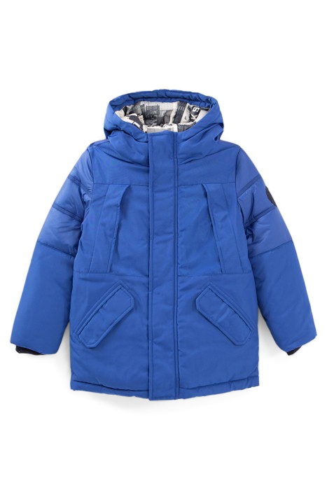 BOYS’ ELECTRIC BLUE QUILTED DETAIL PARKA 1