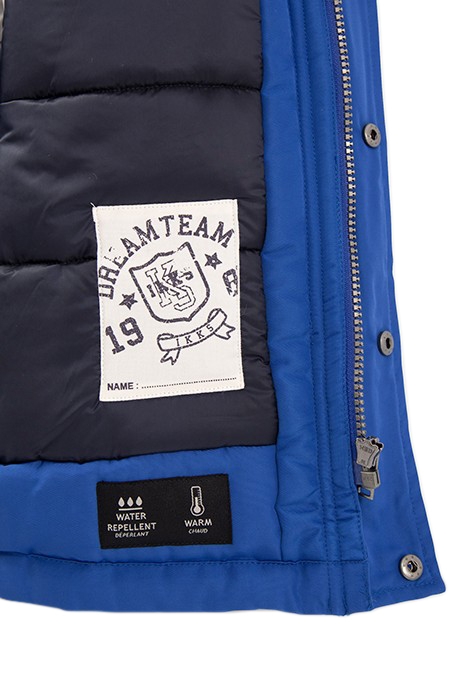 BOYS’ ELECTRIC BLUE QUILTED DETAIL PARKA 6