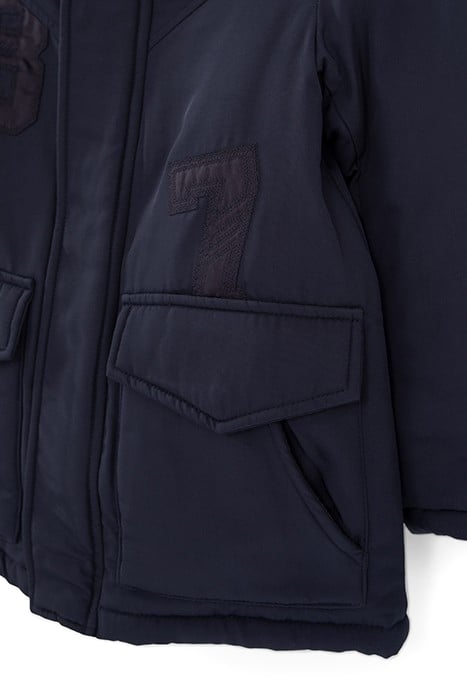 BOYS’ 2-IN-1 NAVY PARKA AND COLOUR BLOCK PADDED JACKET 7