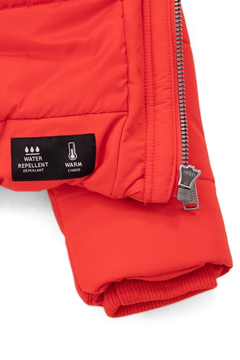 BOYS’ RED PADDED JACKET WITH TONE-ON-TONE MARKING 5