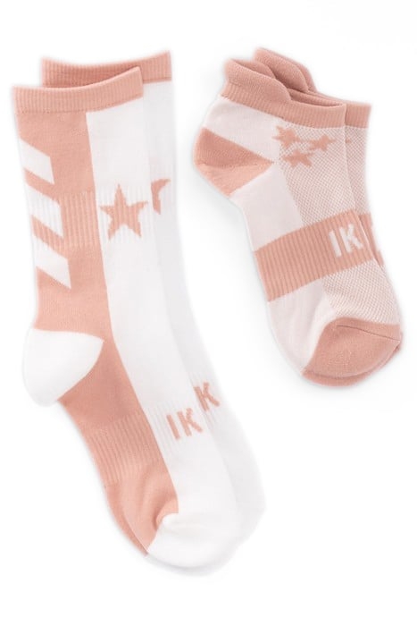 GIRLS’ BEIGE/ECRU SPORT LAB SOCKS 1