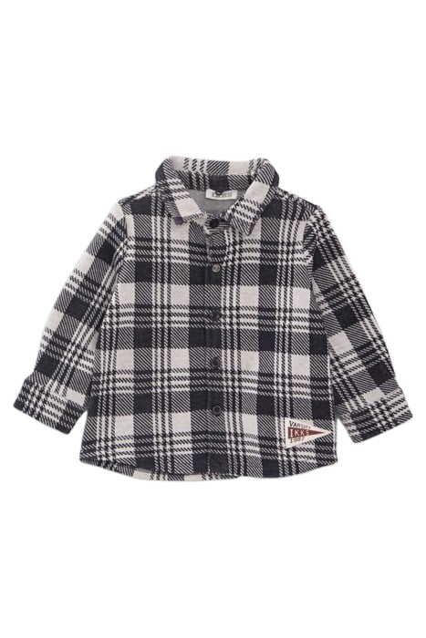 BABY BOYS’ CHECK SHIRT WITH DETACHABLE HOOD 1