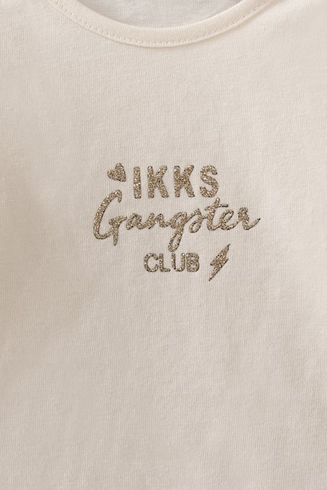 BABY GIRLS’ 2-IN-1 VIOLET SWEATSHIRT/ECRU T-SHIRT 7