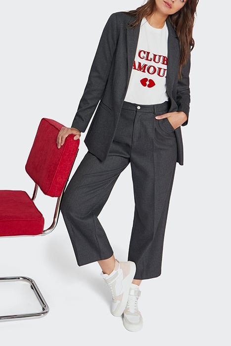 OFF-WHITE FLOCKED SLOGAN ROUND-NECK T-SHIRT 4