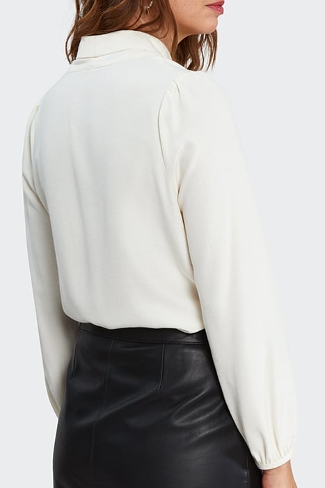 OFF-WHITE SHAWL COLLAR BLOUSE 2