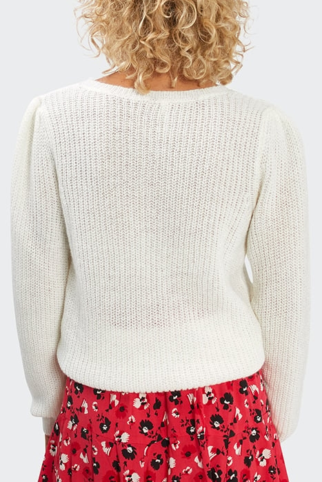 OFF-WHITE DECORATIVE STITCH KNIT SWEATER 2