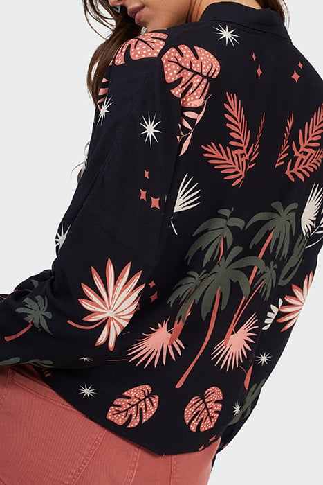 BLACK XL PLANT PRINT SHIRT 4