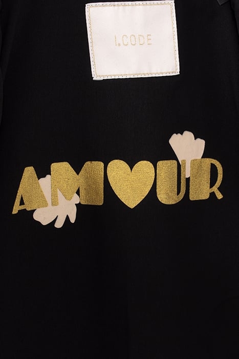 BLACK WAFFLE TWEED-LOOK SQUARE JACKET 6