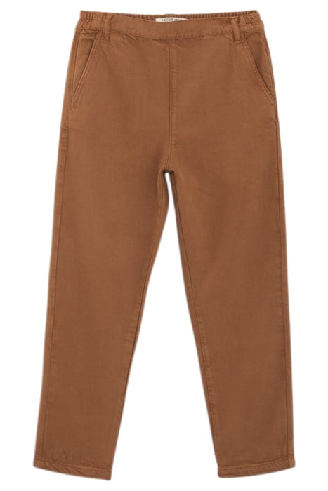 TOBACCO ELASTICATED WAIST BOYFIT JEANS 1