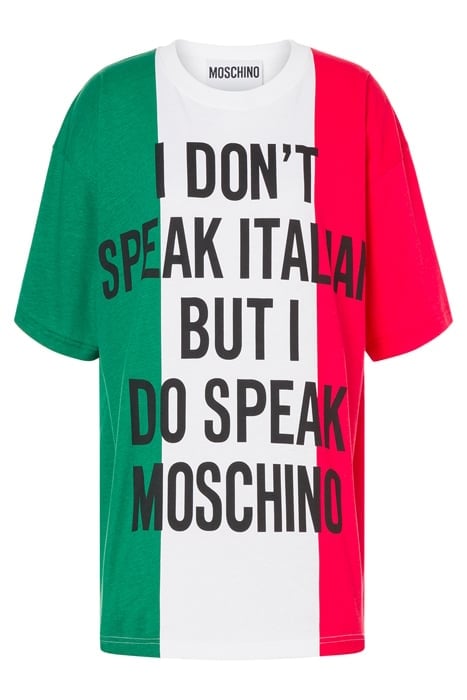 ITALIAN SLOGAN JERSEY DRESS MULTICOLOR 3