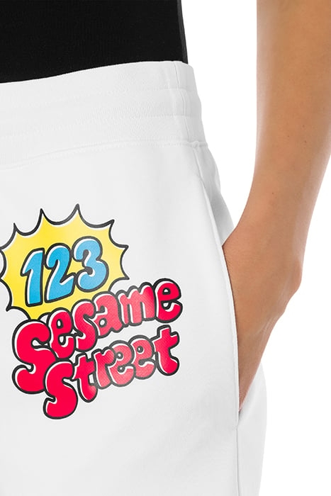 MOSCHINO MOSCHINO SESAME STREET© FLEECE SHORTS WHITE 4