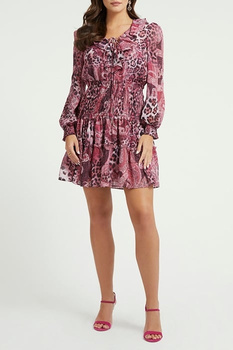 LS LACE UP FLARED LU PURPLE KASHMIR PRINT 3