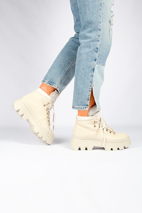 BLACKSTONE - SAGA - AL405 ALMOND MILK - LACE-UPS 3